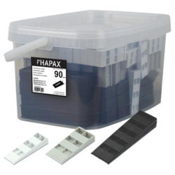 Bte de 90 cales crantées assortiment de 8 - 10 - 15 - 25 mm